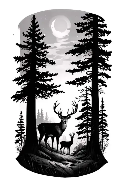 Deer And Trees Bracelet