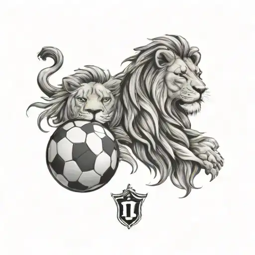 Lion Head And Soccer And Arya