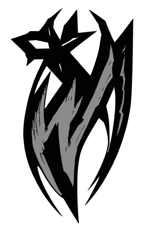 8-Pointed Chaos Star With Spear-like Arrow Tips Wrap