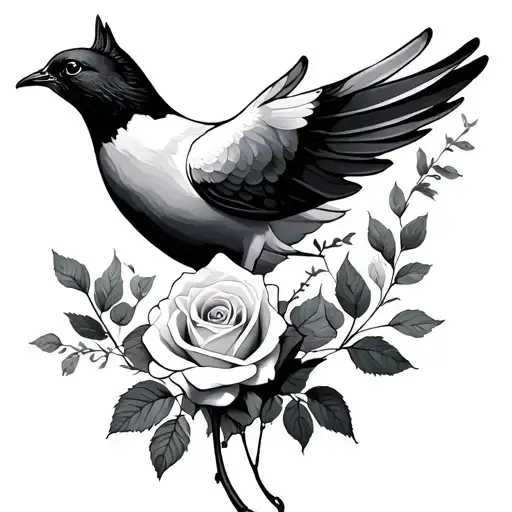 Dove And Rose