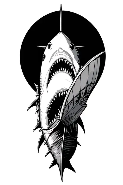 Viking Shark Longship