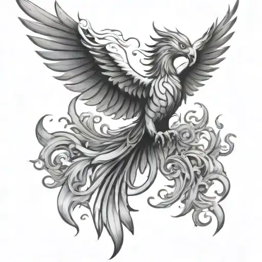 Phoenix Rising Flames