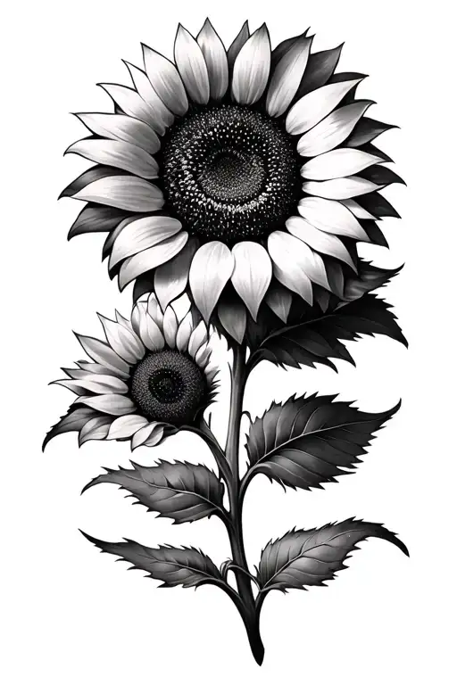 Sunflower With A Few Pedals Turning Into Puzzle Pieces As They Blur Together