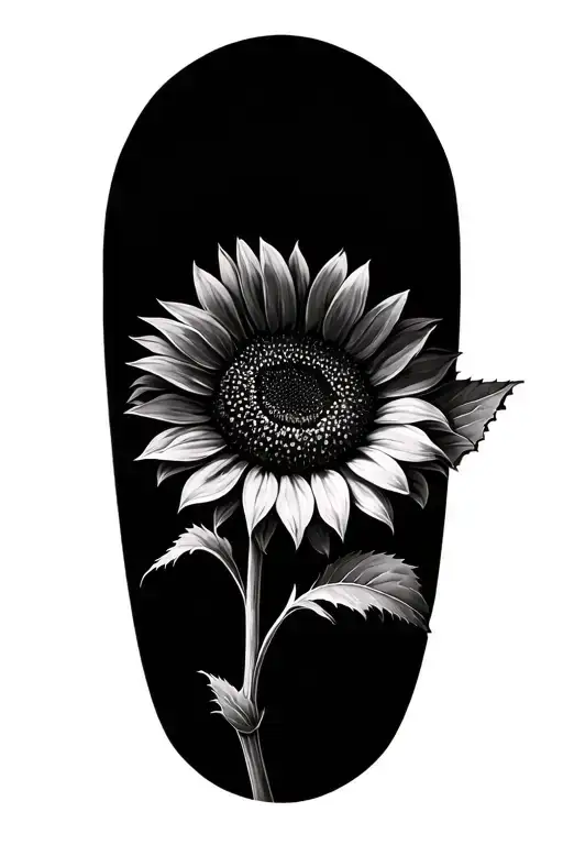 Sunflower With A Few Pedals Turning Into Puzzle Pieces