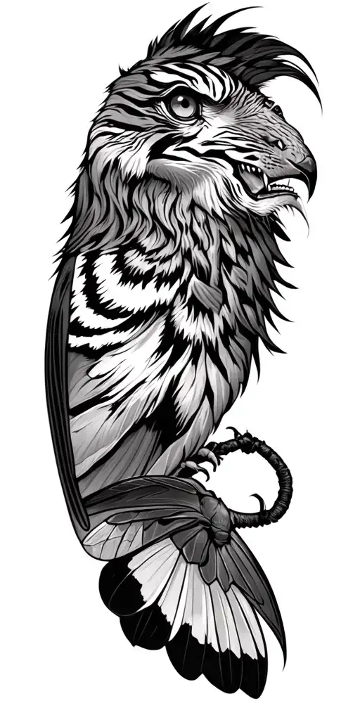 Lion Deaths Head Hawk Moth Tiger