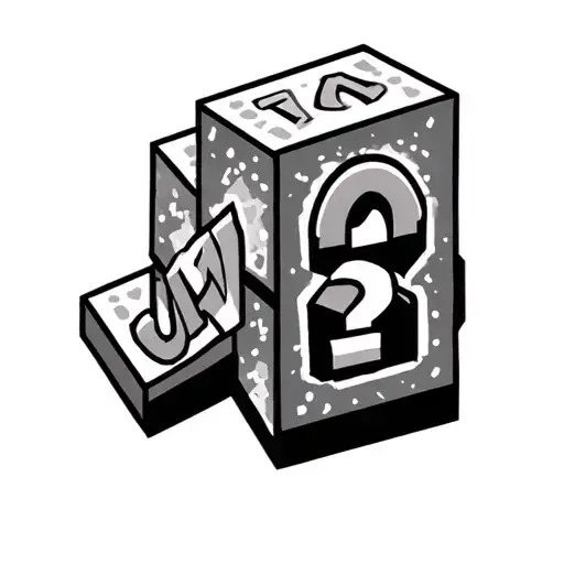 Super Mario Question Block Letters