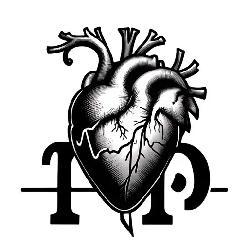 Heart With A Pulse Line Inside Russian Letters I M P