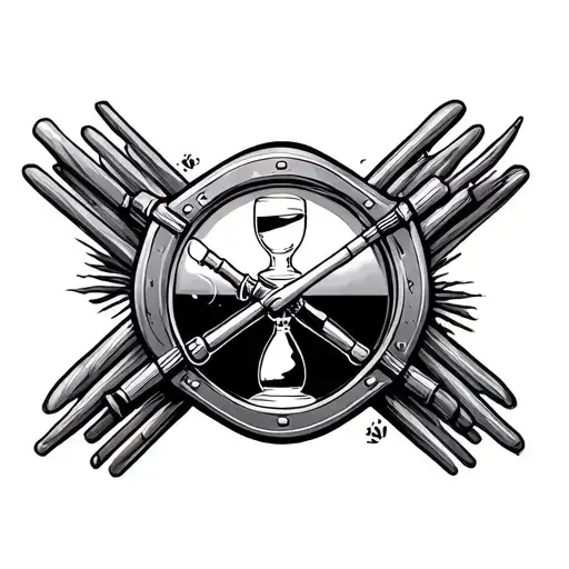 Firefighter Themed Hour Glass