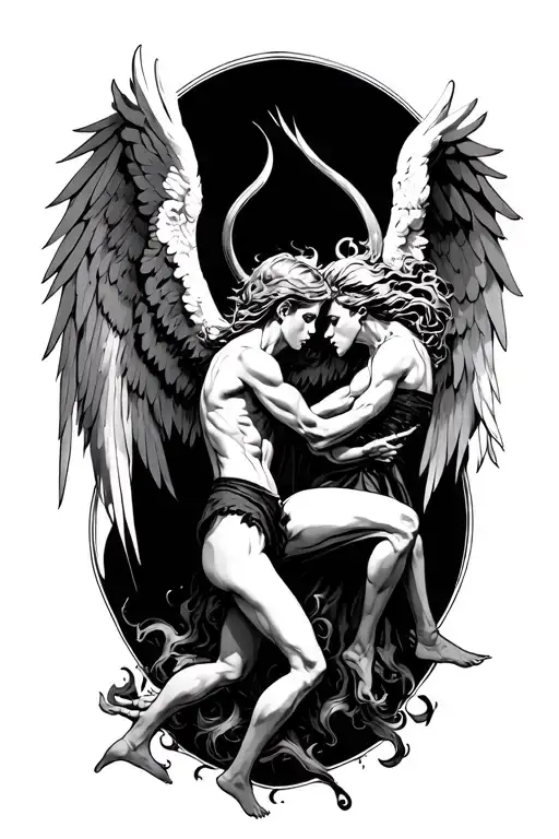 Angels Vs Demons Fighting