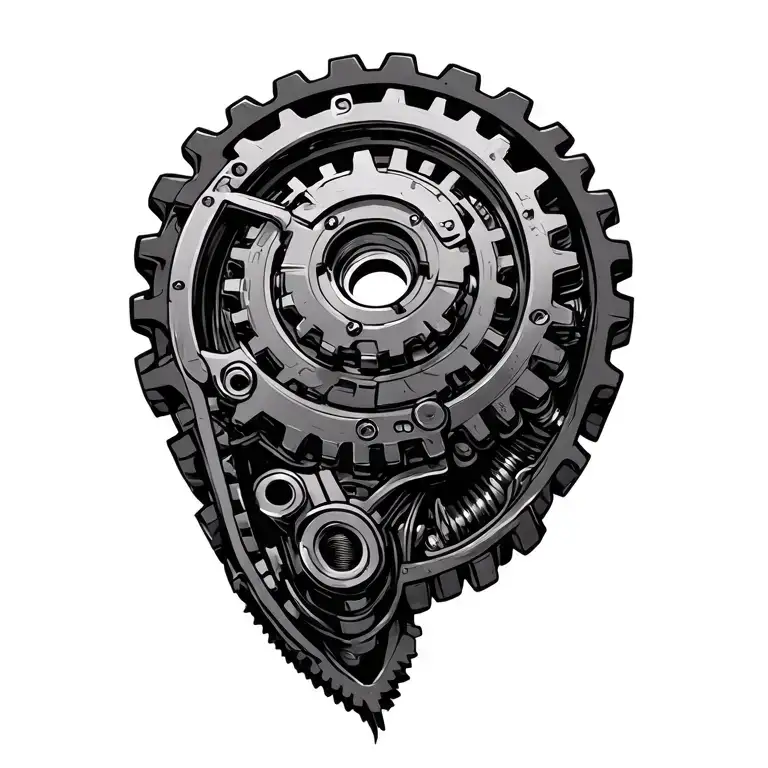 Mechanical Gear That Looks Like It's My Arm Inside My Skin