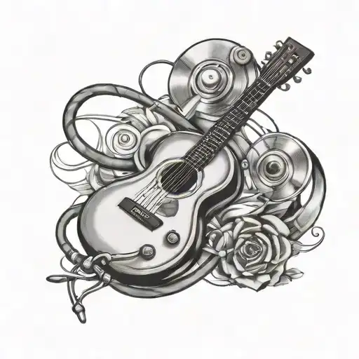 Guitar And Stethoscope