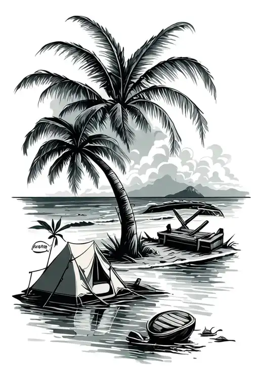 Tropical Island Camping