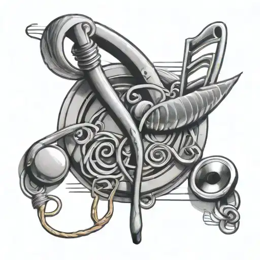 Music Notes With Stethoscope Wrapped Round