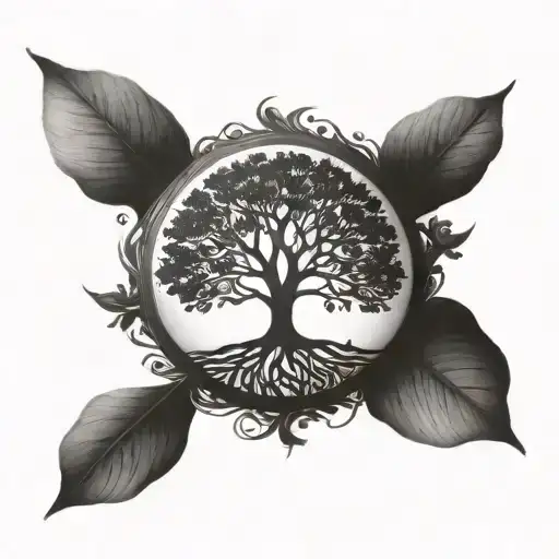Tree Of Life Minimalistic Style