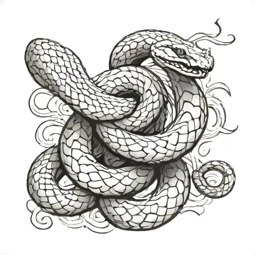 Coiled Snake