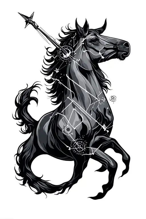 Sagittarius Constellation Intertwined