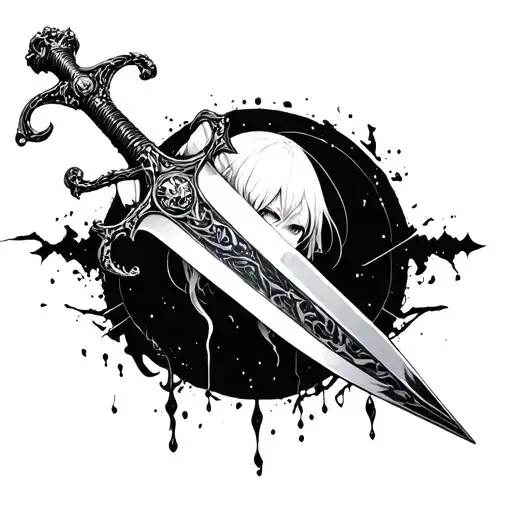 Nier Automata Sword With Lunar Tears