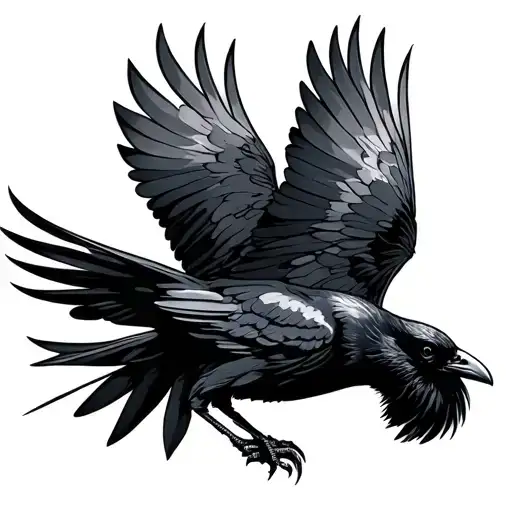 Crow Flying