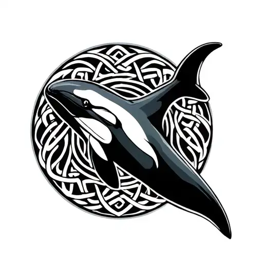 Circular Celtic Orca