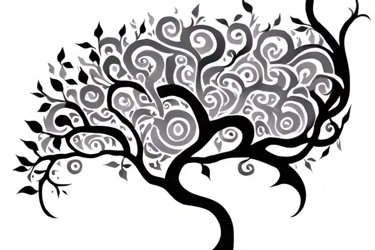 Tribal Inspired Tree Intertwined