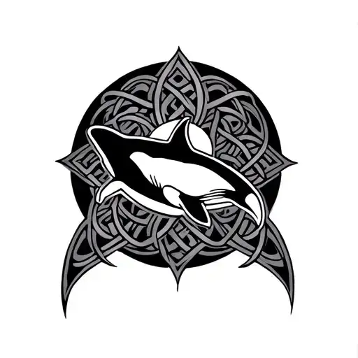 Circular Celtic Orca