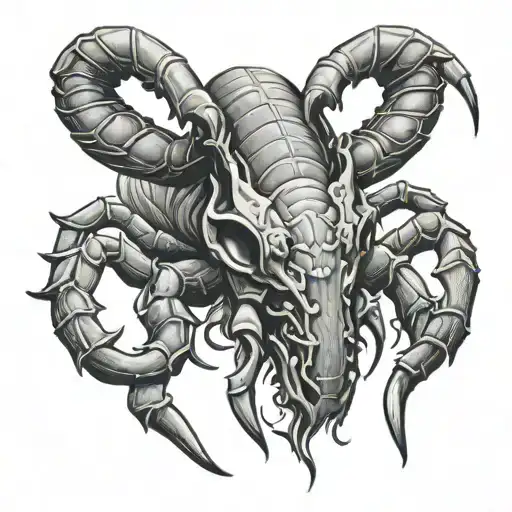 Scorpion With Goat Head