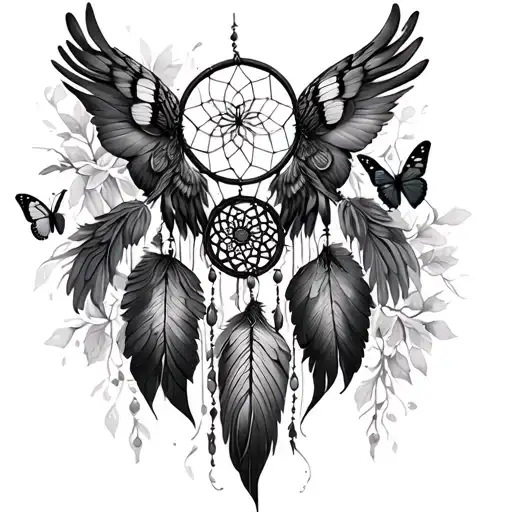 Dream Catcher Phoenix Fairies Butterflies