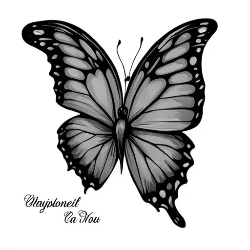 Butterfly With Name As A Wing