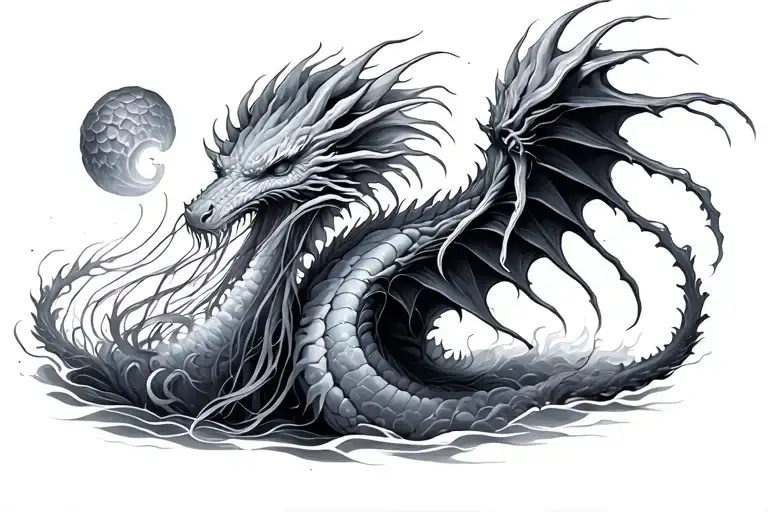 Mixture Of Jellyfish And Dragon