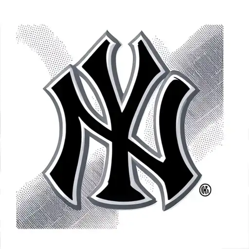 Yankees Logo Blended Into A Metro Card