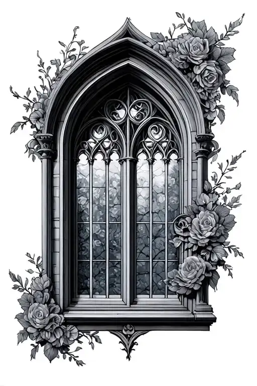 Gothic Window Incorporating Elements