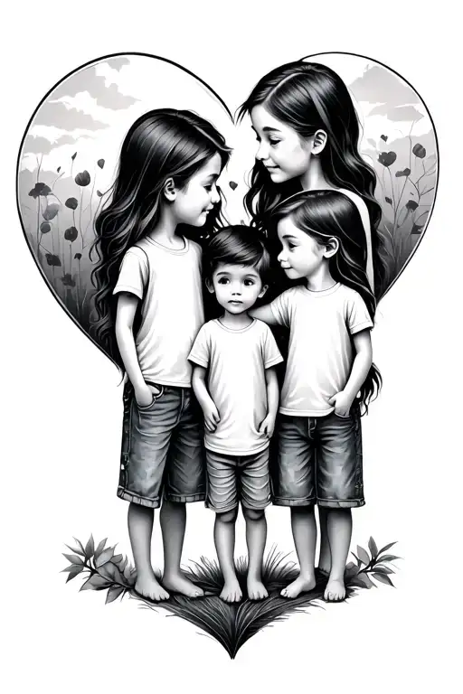 4 Children Family Love