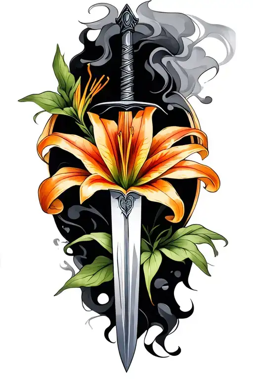 Tiger Lily And Sword Smoke