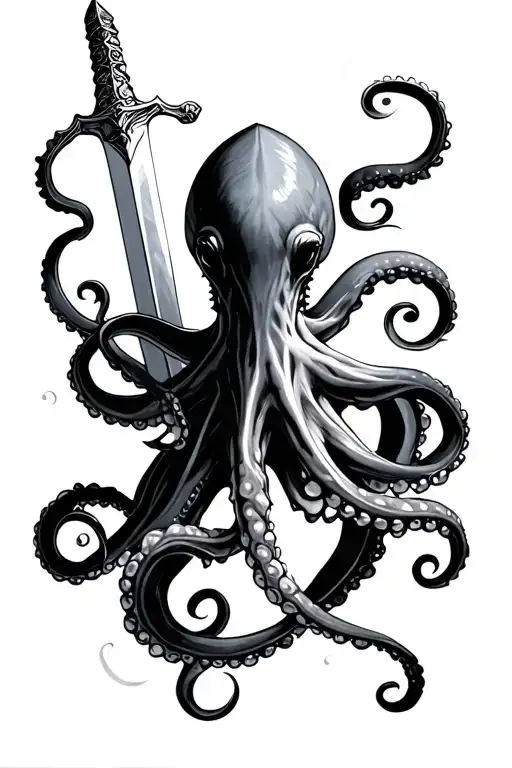 Octopus With Sword