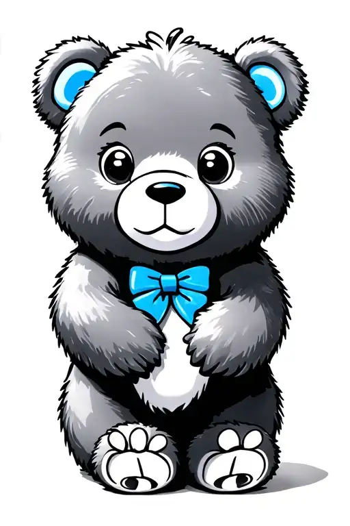Ref White And Blue Care Bear