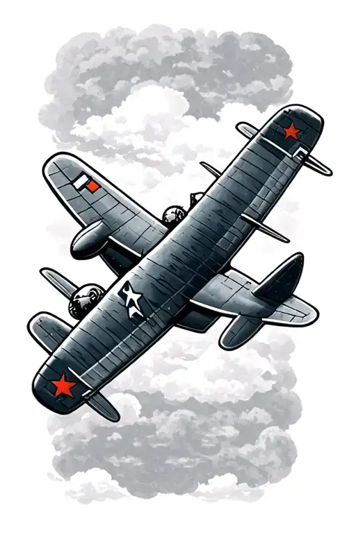 Cute And Tiny Airplane Flying