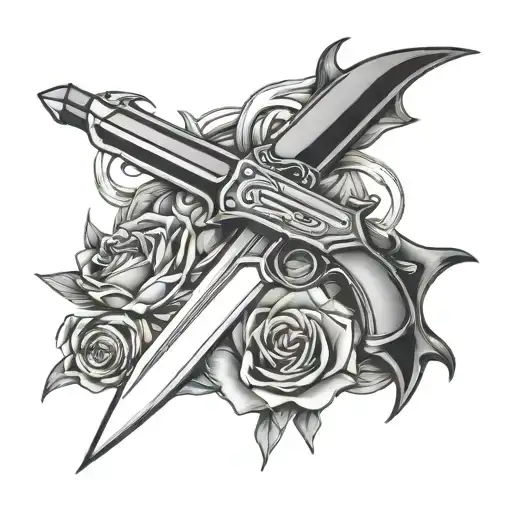 Minimal Sword And Gun