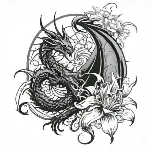 Dragons And Spider Lily