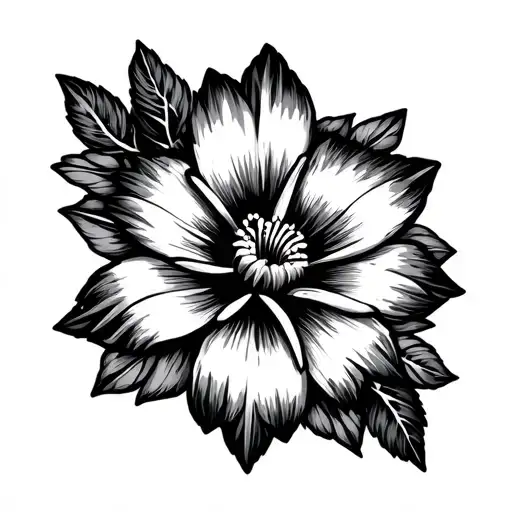 Hawaiian Flower Thin Line Ankle Bracelet