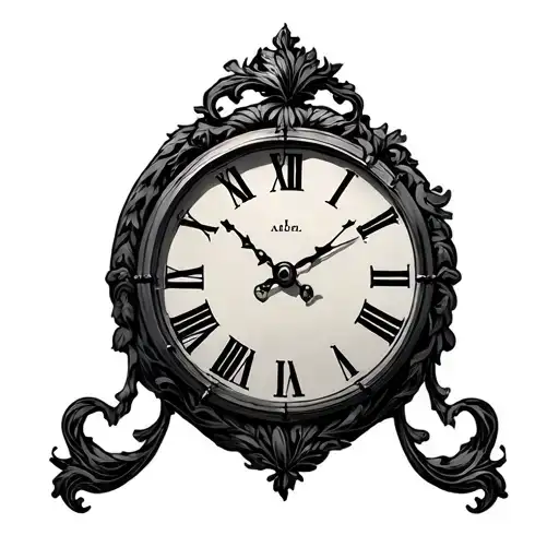 Roman Numeral Clock With 10 3 And 3 Incorporated