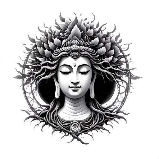 Budha Woman Tree Of Life