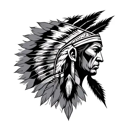 A Tribal Native Warrior Tattoo Concept That Celebrates Courage And