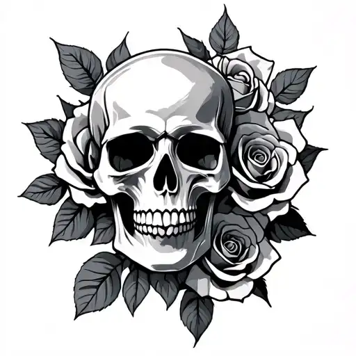 Skull And Roses