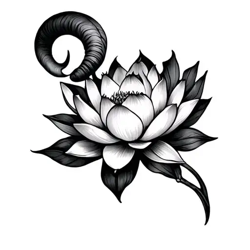 Aries Signs With Lotus