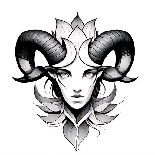 Aries Signs With Lotus