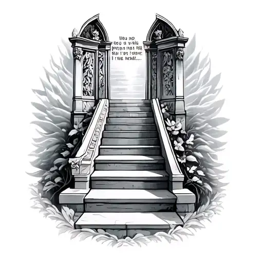 Heaven Gates And Stairs Going Into Heaven Mom Tattoo Bible Verse