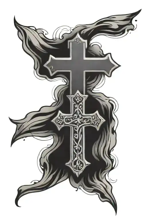 Cross With Bible Verse Written