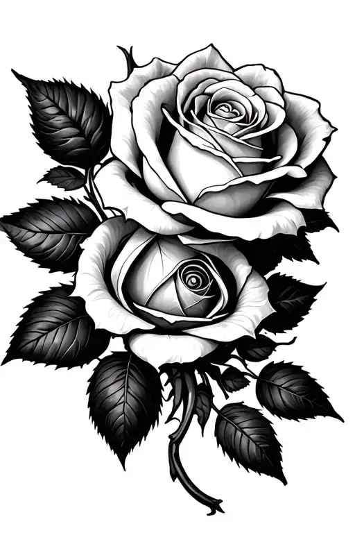 Rose And Spider Crawling