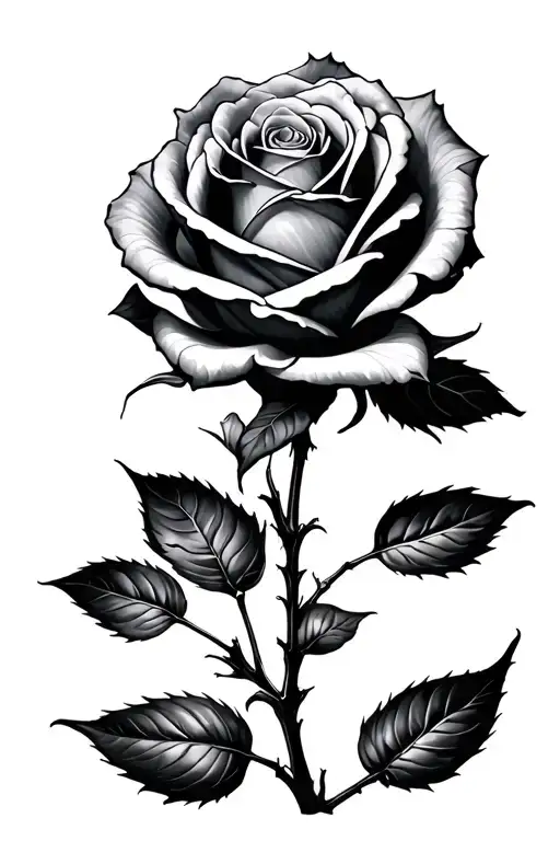 Rose And Spider Crawling