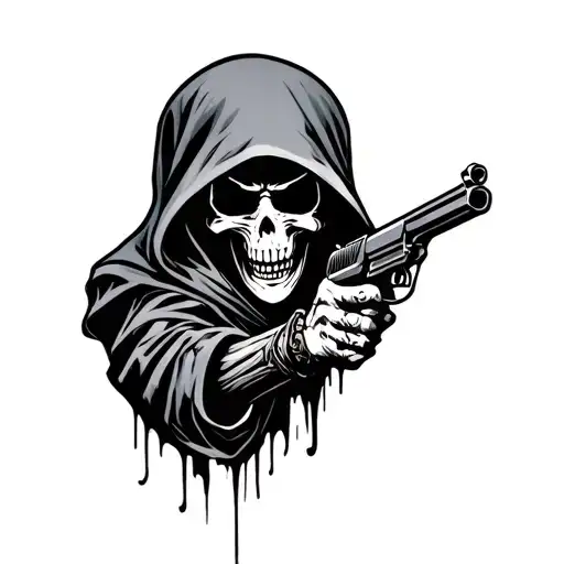 Grim Reaper With Gun
